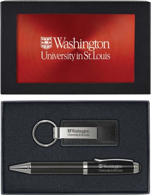 Washington University Pen and Key Chain Set: Washington University