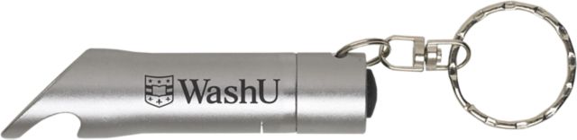 Washington University Flashlight Bottle Opener Keychain