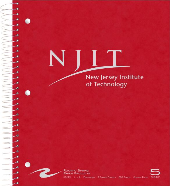 New Jersey Institute of Technology 5 Subject Notebook 200-Sheet