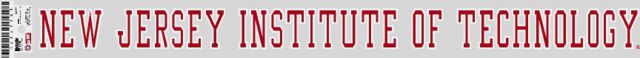 New Jersey Institute of Technology Strip Decal