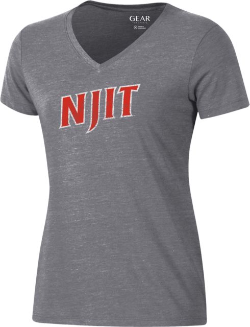 New Jersey Institute of Technology Highlanders Women's V-Neck Short Sleeve T-Shirt