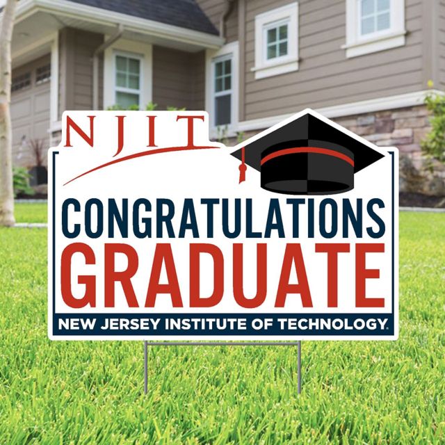 New Jersey Institute of Technology Grad 22 x 19 Lawn Sign