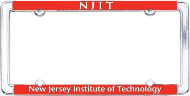 New Jersey Institute of Technology Thin Dome License Plate Frame