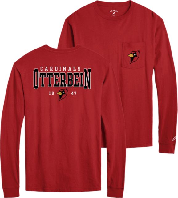  Otterbein University Official Cardinals Unisex Adult  Long-Sleeve T Shirt,Athletic Heather, Small : Sports & Outdoors