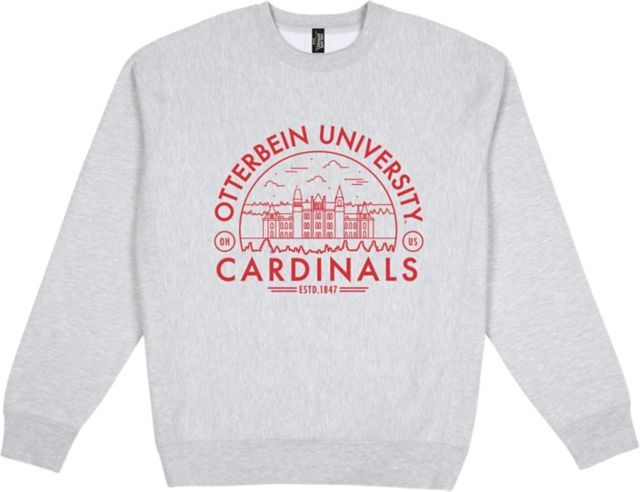 W Republic Otterbein University Cardinals Mom Fleece Crewneck Pullover Sweatshirt Red XX-Large, Size: 2XL