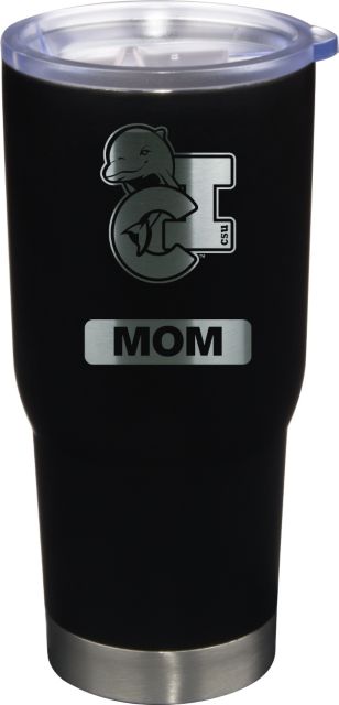 22 oz Matte Black Stainless Steel Tumbler Mom