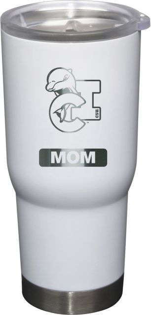 22 oz White Stainless Steel Tumbler Mom