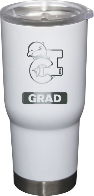 22 oz White Stainless Steel Tumbler Grad