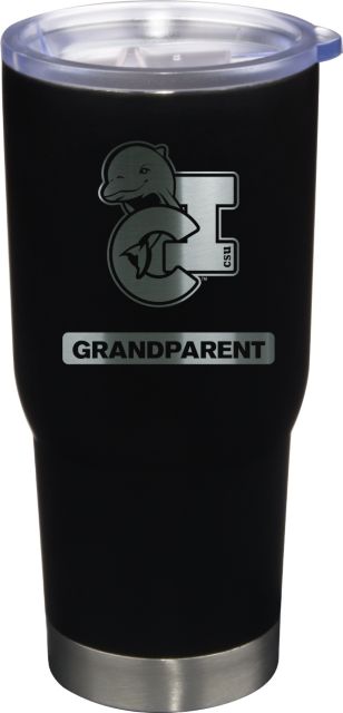 22 oz Matte Black Stainless Steel Tumbler Grandparent
