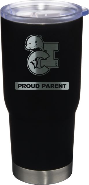 22 oz Matte Black Stainless Steel Tumbler Proud Parent