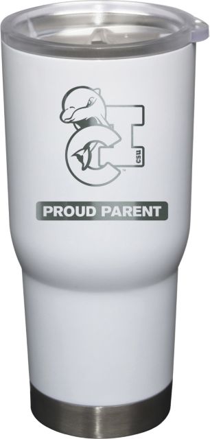 22 oz White Stainless Steel Tumbler Proud Parent