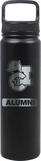24 oz Matte Black Stainless Steel Water Bottle Alumni