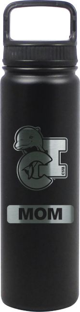 24 oz Matte Black Stainless Steel Water Bottle Mom