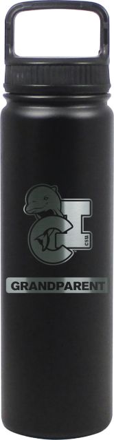 24 oz Matte Black Stainless Steel Water Bottle Grandparent