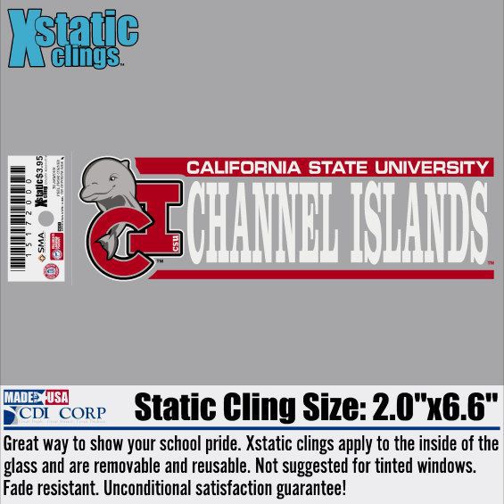California State University - Channel Islands Dolphins Cling Decal