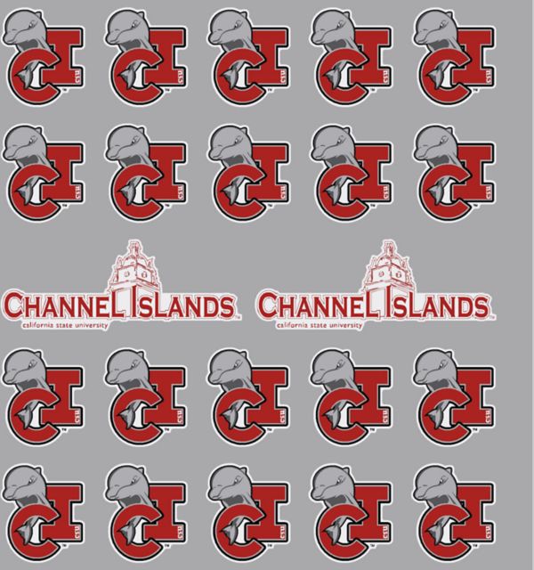 California State University - Channel Islands Dolphins Sticker Sheet