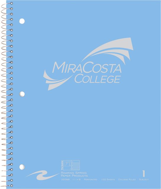 MiraCosta College Notebook 100-Sheet