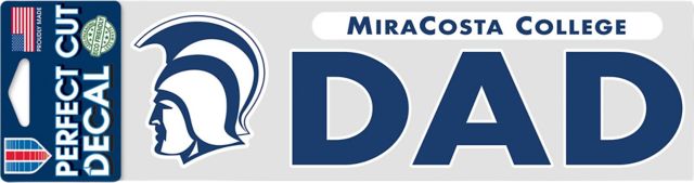 MiraCosta College 3'' x 10'' Dad Decal