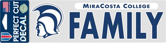 MiraCosta College 3x10 Family Decal
