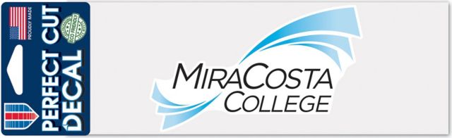 MiraCosta College Spartans 3 x 10 Perfect Cut Decal