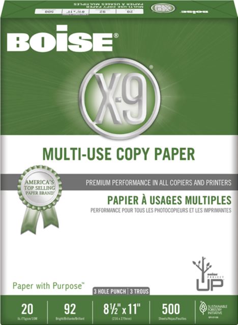 3HOLE BOISE 8.5X11 COPY PAPER