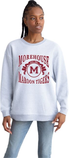 Morehouse College Maroon Tigers Women's Warmup Crewneck Sweatshirt