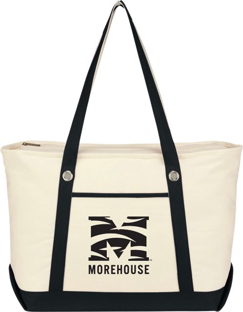 Morehouse College Canvas Zippered Tote Bag