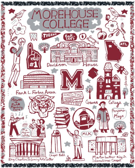Morehouse College Tapestry Blanket