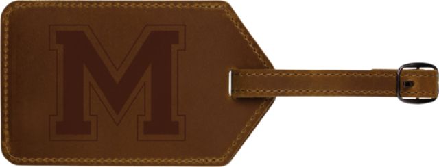 Morehouse College Leather Luggage Tag
