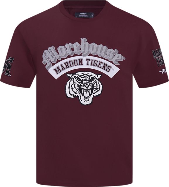 Morehouse College Maroon Tigers Drop Shoulder Short Sleeve T-Shirt