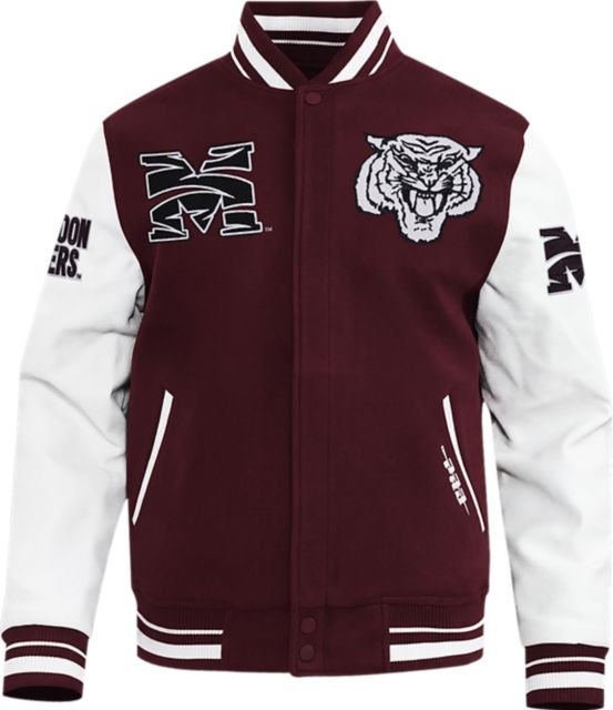 Morehouse College Maroon Tigers Rib Wool Varsity Jacket