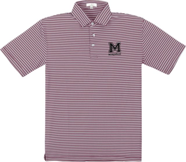 Morehouse College Performance Stripe Polo