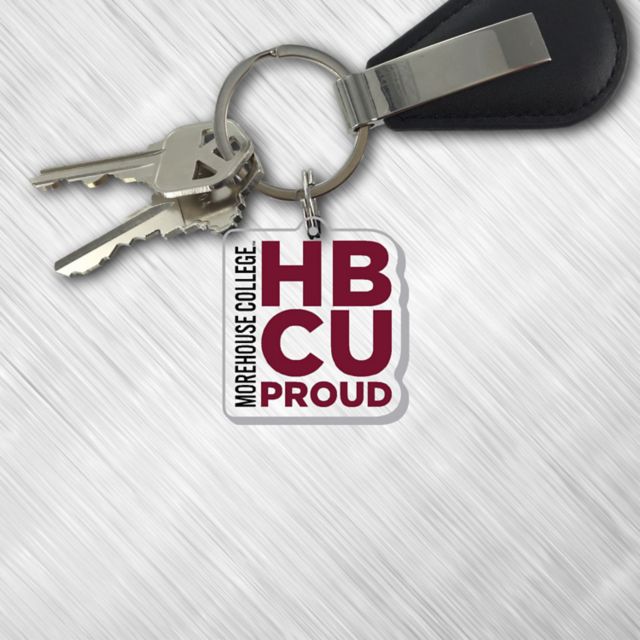 Morehouse College HBCU Proud Laser Cut Keychain
