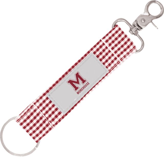 Morehouse College Maroon Tigers Newport Gingham Key Strap