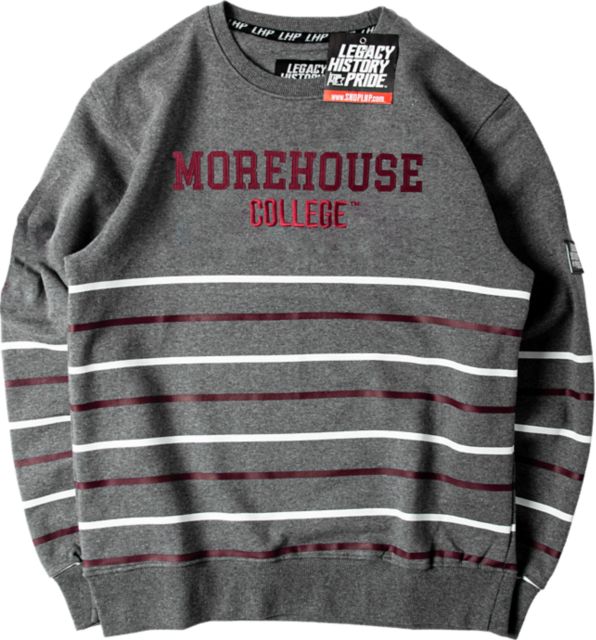 Morehouse College Striped Crewneck Sweatshirt