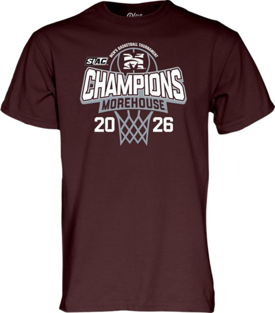 Morehouse College Men's Basketball 2026 SIAC Tournament Champions Short Sleeve T-Shirt