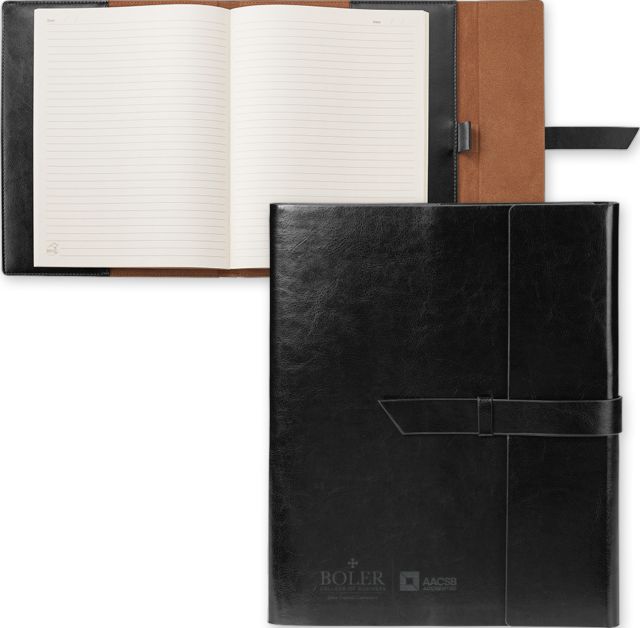 John Carroll Fabrizio Portfolio w/Loop Closure Boler College of Business Flat Engraved - ONLINE ONLY