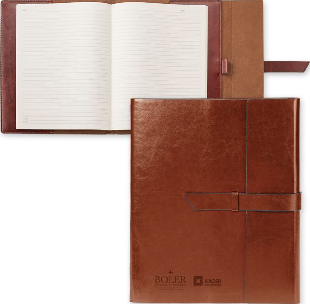 John Carroll Fabrizio Portfolio w/Loop Closure Boler College of Business Flat Engraved - ONLINE ONLY