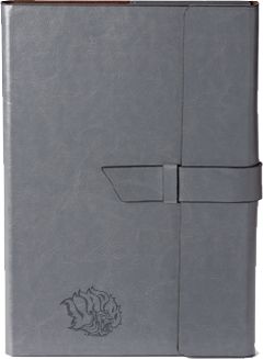 Arkansas Pine Bluff Fabrizio Junior Portfolio w/Loop Closure Golden Lion Head Engraved - ONLINE ONLY