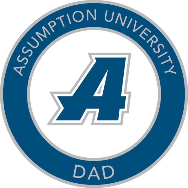 Assumption Medium Decal Assumption University Dad - ONLINE ONLY