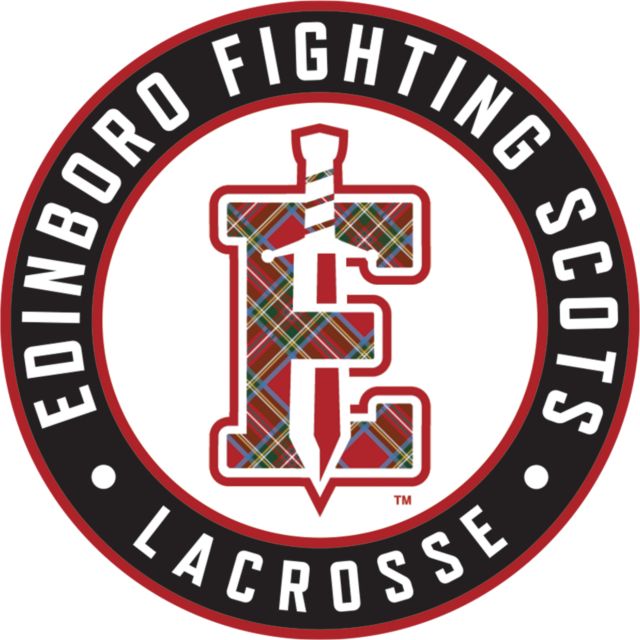 PennWest Edinboro Medium Decal Edinboro E Sword Circle - Lacrosse - ONLINE ONLY