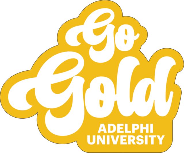 Adelphi Medium Decal Adelphi University Go Gold - ONLINE ONLY