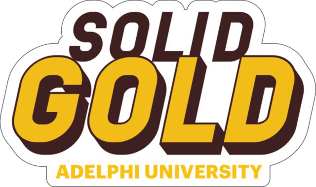 Adelphi Medium Decal Adelphi University Solid Gold - ONLINE ONLY