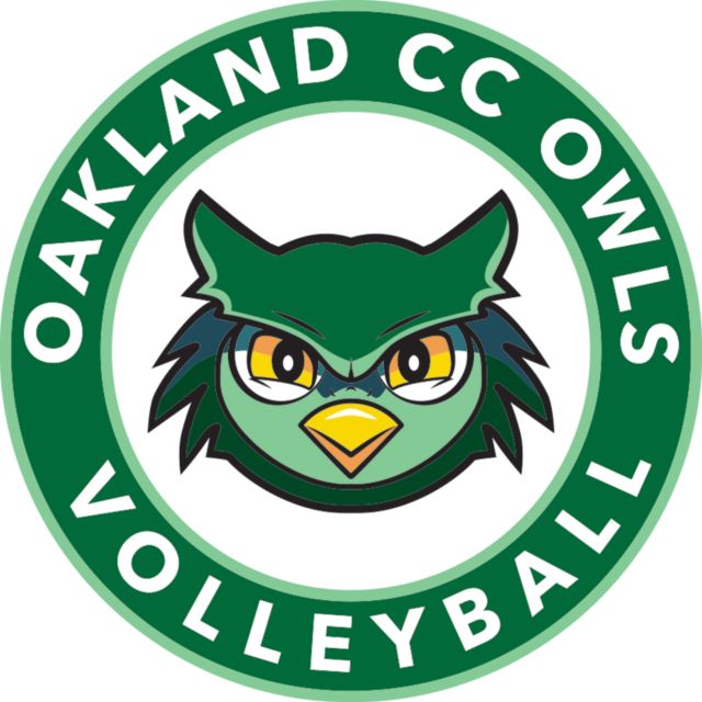 Oakland Comm College Medium Decal OCC Owls - Volleyball - ONLINE ONLY