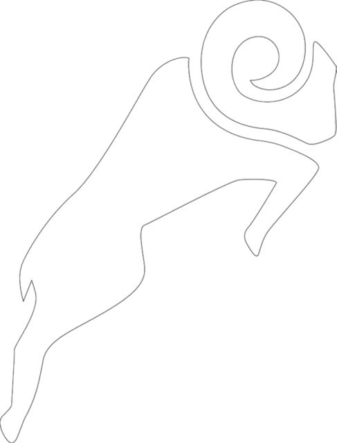 Cornell College Large Decal Athletic Ram - ONLINE ONLY