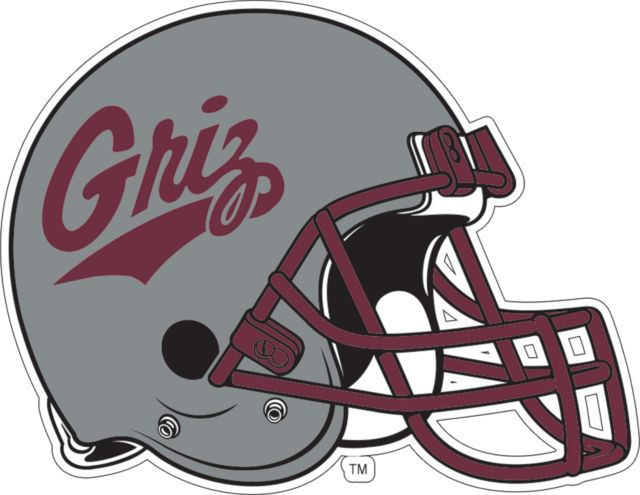 Montana Medium Decal Griz Football Helmet - ONLINE ONLY