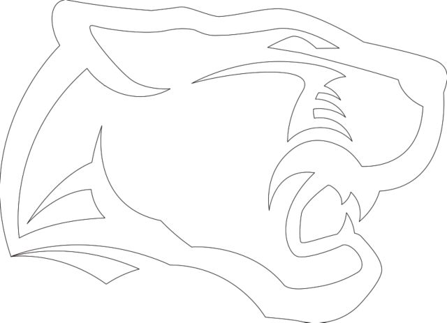 Pine Crest Medium Decal Panther Head - ONLINE ONLY
