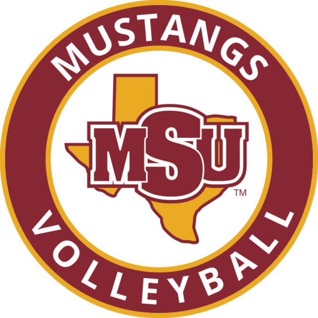 Midwestern State Medium Decal Volleyball - MSU - ONLINE ONLY