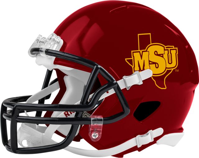 Midwestern State Riddell Replica Mini Helmet MSU Logo - ONLINE ONLY