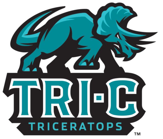 Cuyahoga CC Medium Decal Tri-C Triceratops Primary Mascot Mark - ONLINE ONLY